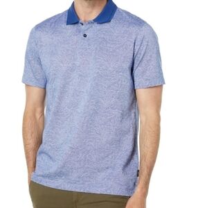 Ted Baker  Light Blue Patterned Polo Shirt